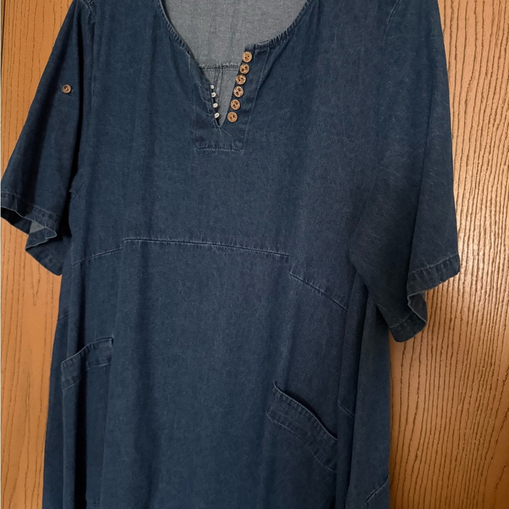 Casual Denim Blue Dress